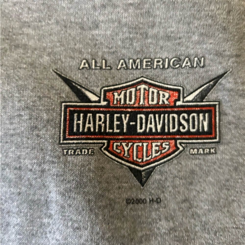 Harley Davidson grey zip-up sweatshirt XL - Picture 4 of 4